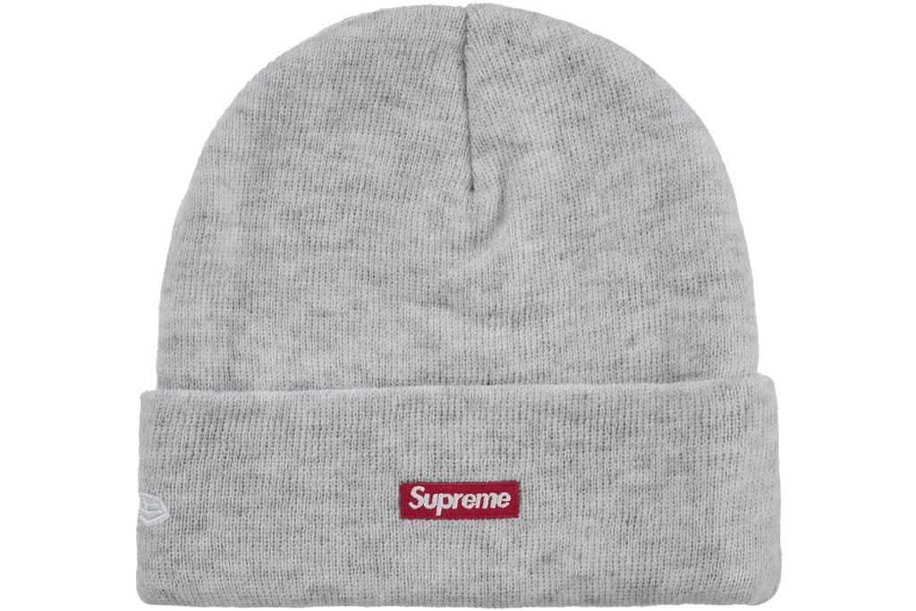Supreme New Era Classic LA Logo Beanie Heather Grey