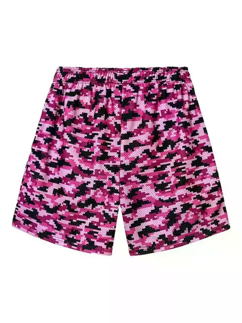 Anti Social Social Club Pixel Camo Shorts Pink